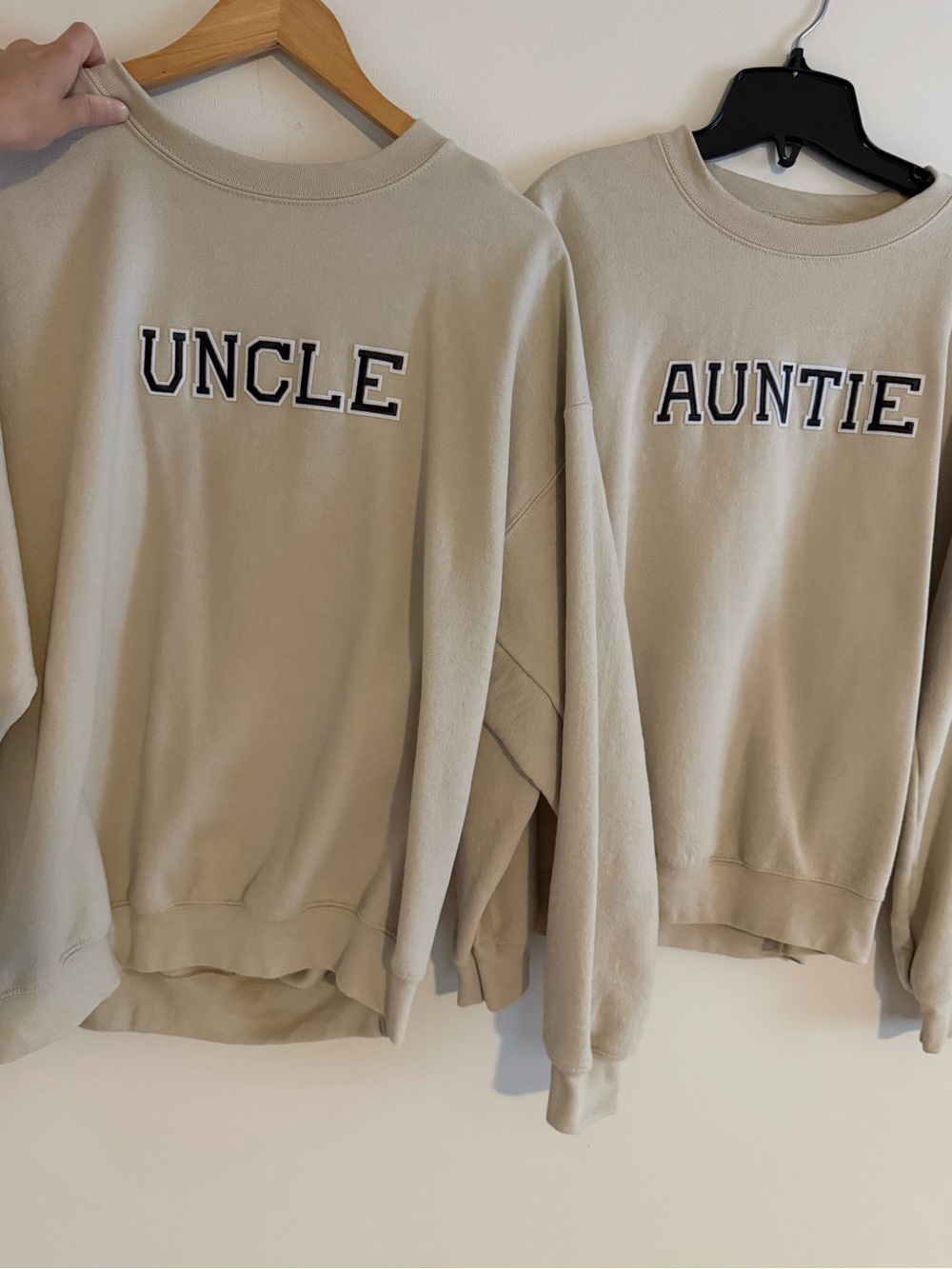 Auntie (S) & Uncle (L) Crewneck Sweatshirts